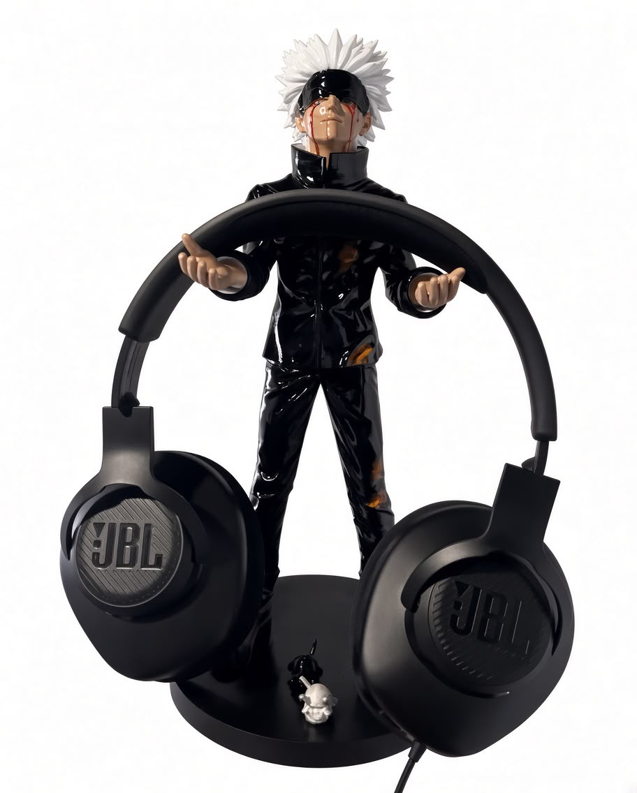 Figura personalizada con soporte para auriculares